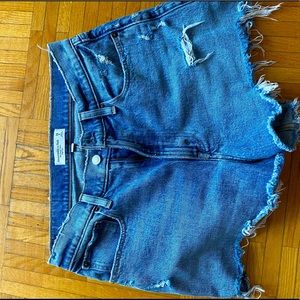 Abercrombie cutoff jean shorts